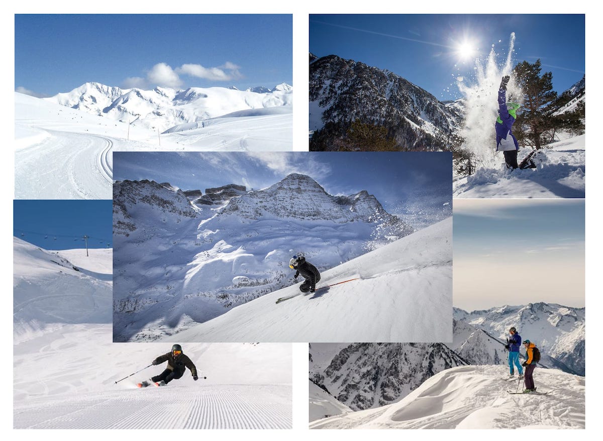 Los Pirineos franceses ofrecen un forfait único para esquiar seis días en cinco estaciones