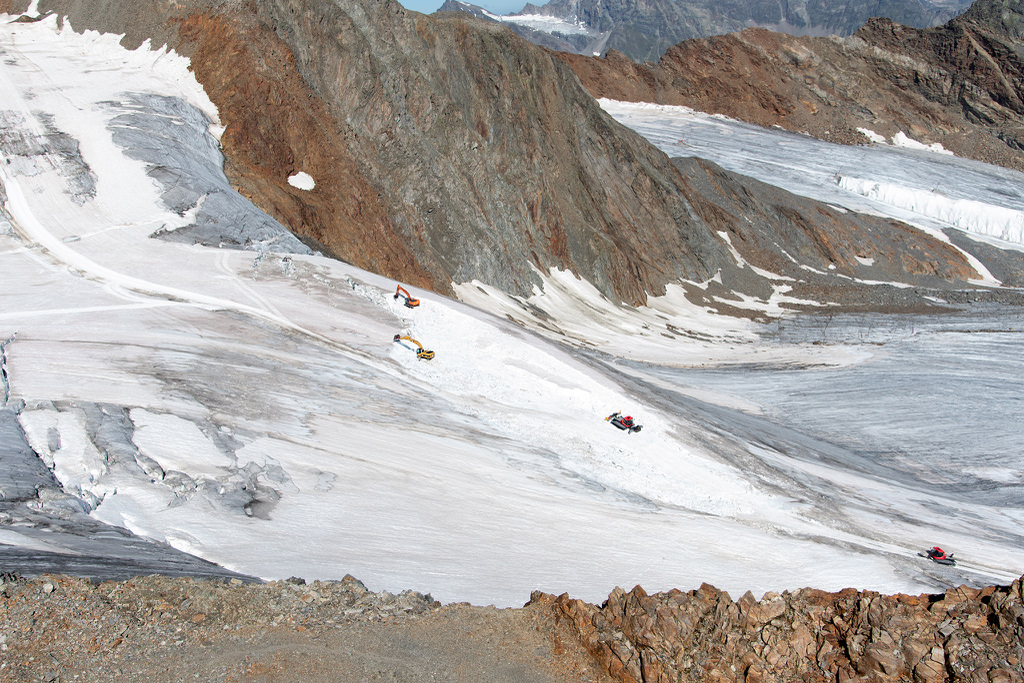 Desmentido: el glaciar austriaco de Pitztal no se destruye para ampliar una estación de esquí