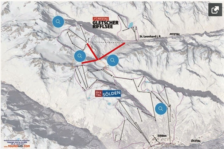 Proyecto de unión entre Pitztal y Sölden en Austria (SnowPlaz)