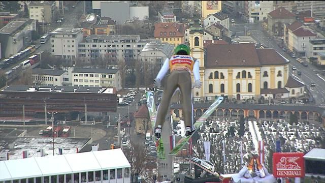 Prevc gana en Innsbruck y se convierte en el favorito para ganar los Cuatro Trampolines
