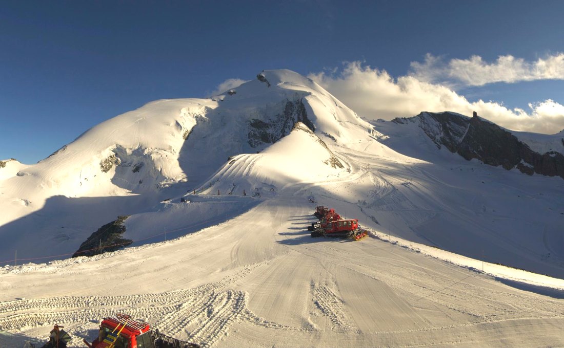 Saas-Fee abre la temporada de esquí de verano con gran cantidad y calidad de nieve