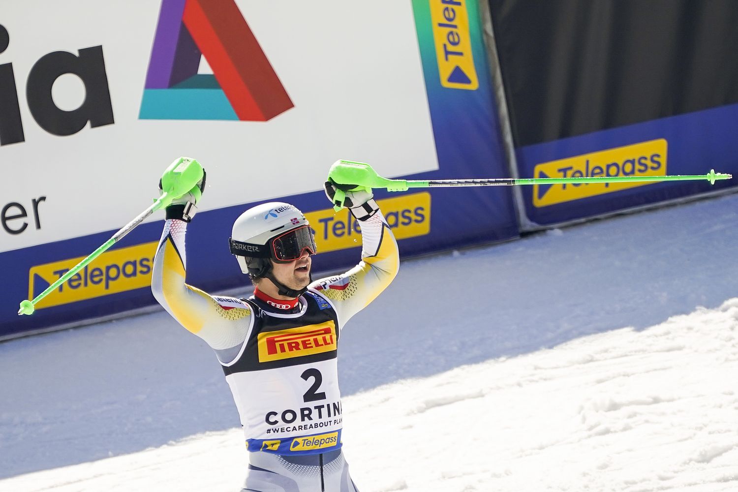Sebastian Foss hace historia para Noruega con su oro en el slalom de los Mundiales de Cortina