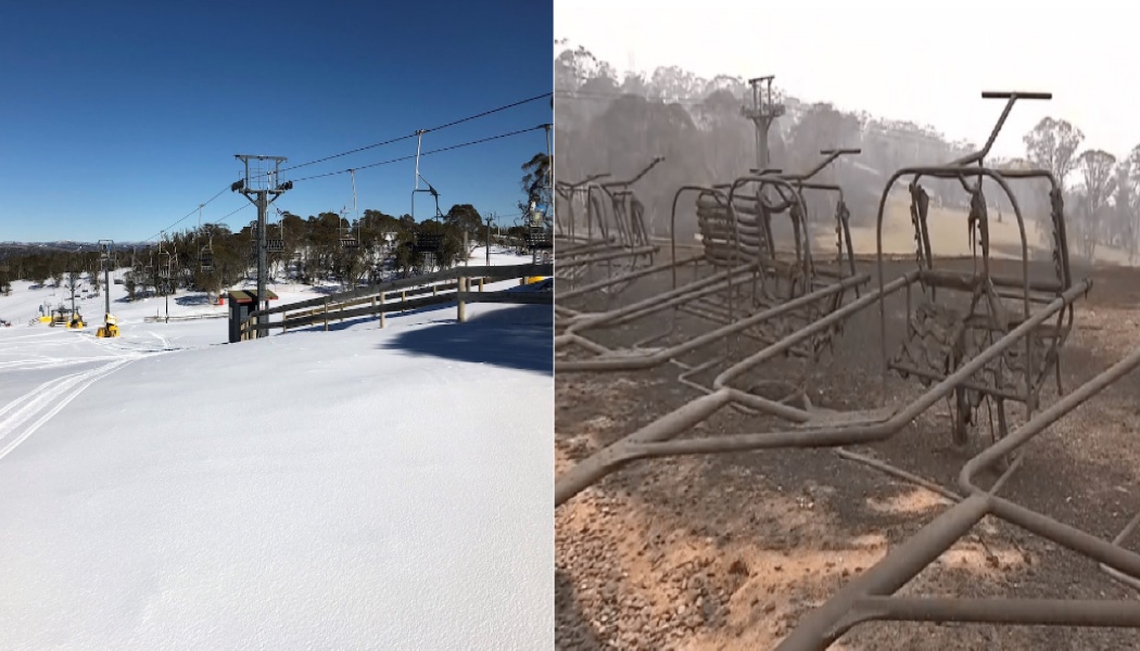 La estación de esquí de Australia calcinada por los incendios forestales renace de las cenizas