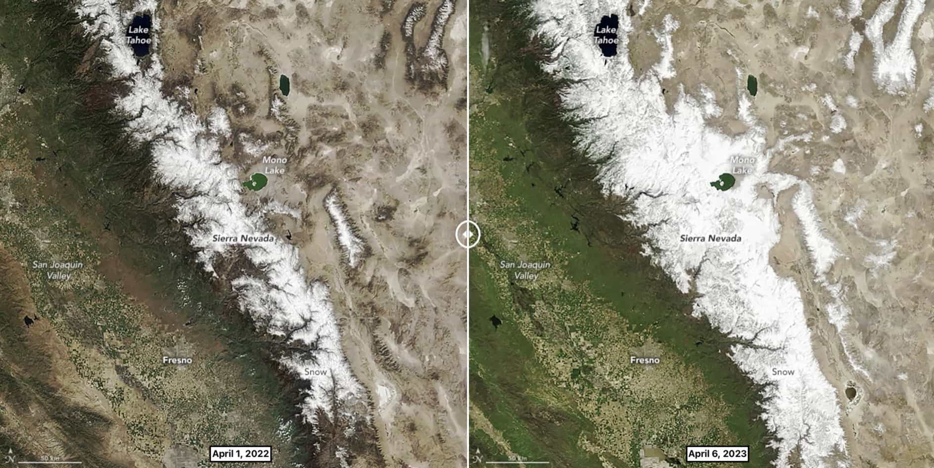 El deshielo de los récords de nieve deja récords de agua en el oeste de EE. UU.