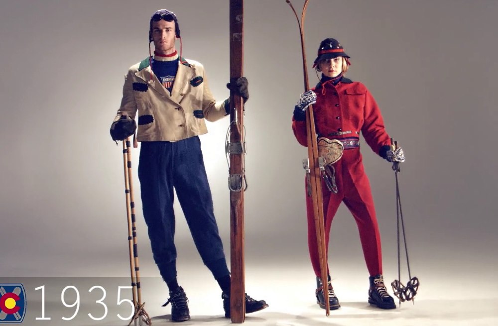 Los 100 años de historia de la moda de esquí en vídeo