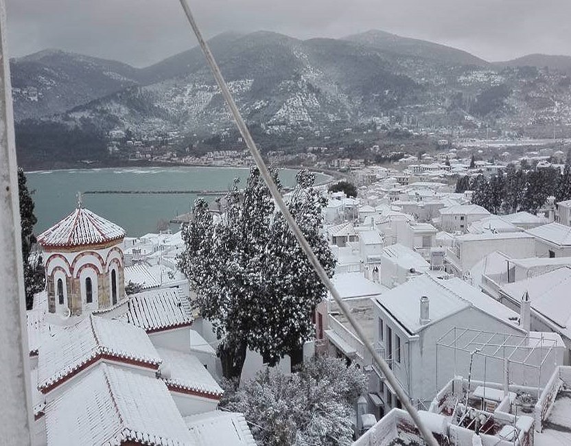 Una ola de frío y nieve invade Grecia y sus islas