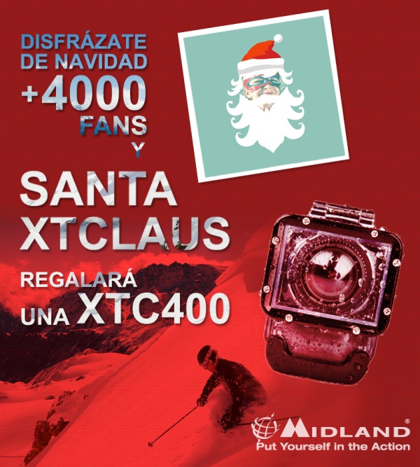 Midland celebra las Navidades sorteando su nueva cámara de acción XTC400