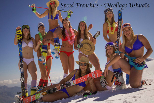 Speed Frenchies, ¿quién no se une a la causa de estas decididas esquiadoras?