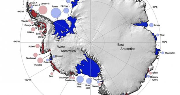 La superficie de la plataforma de hielo antártica ha aumentado más de 5.300 Km²