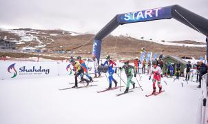 Competición de skimo internacional en Shahdag (Azerbaiyán), con la participación de Pas Grau Internacional