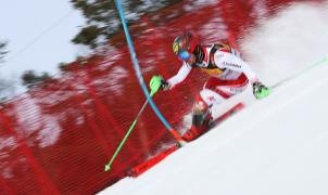 Marcel Hirscher cierra los mundiales de Are revalidando el título de campeón de slalom