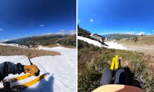 Adrià Millan publica un vídeo donde apura las últimas nieves de Baqueira 
