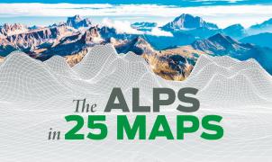 Los Alpes en 25 interesantes mapas