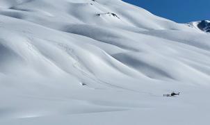 Condiciones épicas en El Azufre con seis metros de nieve en octubre