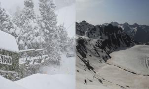 Las dos caras de la temporada en los Pirineos: nieve en el norte y déficit en el sur