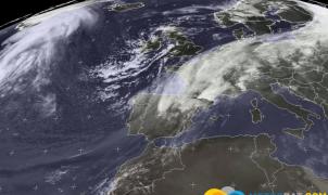 Frente activando las nevadas. Fuente Meteosat.com