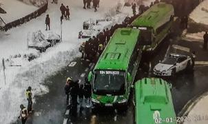 Colapsos continuos en la Sierra de Madrid con decenas de evacuados atrapados en la nieve