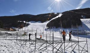 Grandvalira inicia la instalación de las gradas de las Finales de la Copa del Mundo Andorra 2019