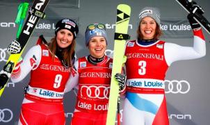 Nicole Schmidhofer gana los descensos de dos en dos en Lake Louise