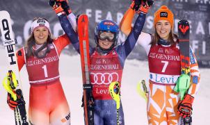 Mikaela Shiffrin logra su sexto reno en el segundo slalom de Levi