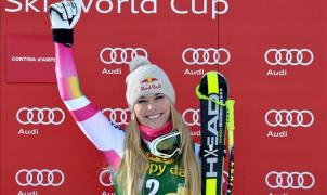 Lindsey Vonn pasa de reina a leyenda al ganar hoy en Cortina