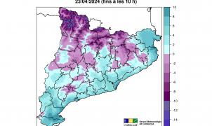 El día de Sant Jordi fue el más frío en Catalunya desde hace más de 20 años