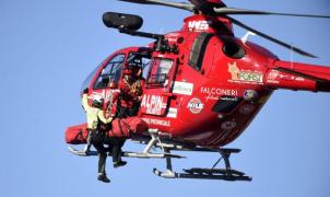 Mayer evacuado en helicóptero tras sufrir un espectacular accidente en Val Gardena