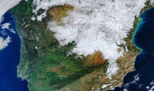 La espectacular nevada dejada por Filomena vista desde el espacio