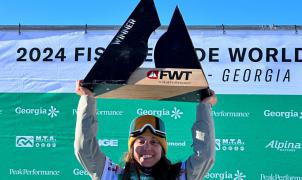 Núria Castán, snowboarder española, elegida como rider del año en el FWT 2024