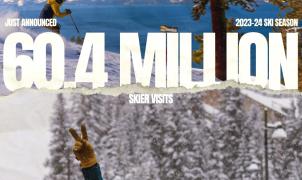 La temporada de esquí 2023/24 registró 60,4 millones de visitas, la 5ª mejor de la historia de EE. UU.