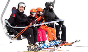 El esquí divide a la familia Real