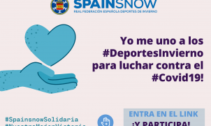 ¡Súmate a la RFEDI #SpainsnowSolidaria para luchar contra el Covid19!