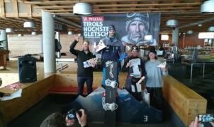 Lucas Eguibar brillante vencedor de la Copa de Europa de snowboard cross de Pitztal 