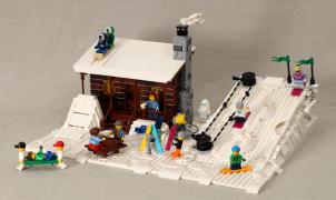 Hasta que no puedas ir a esquiar, crea tu propia estación de esquí LEGO en el salón de tu casa 