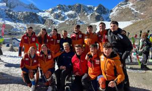Primera concentración conjunta entre los equipos de esquí y paraesquí de la FCEH y el CPE
