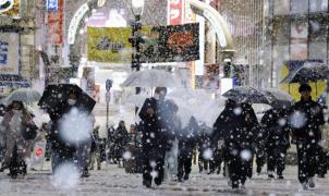 Caos en China y Japón a causa de las fuertes nevadas