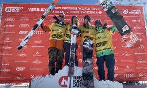 Italianos y franceses, campeones del mundo en esquí y snowboard del Freeride World Tour 2019