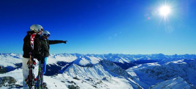 Esquí en Davos, Suiza.