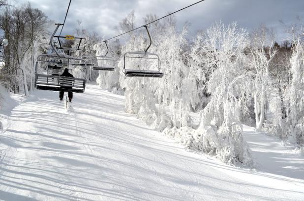 Aspecto de la estación de esquí de Appalachian Ski Mountain en Carolina del Norte