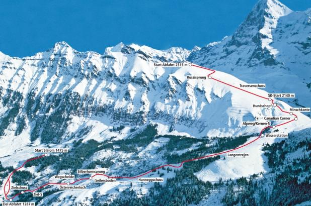 la competición de esquí Lauberhorn