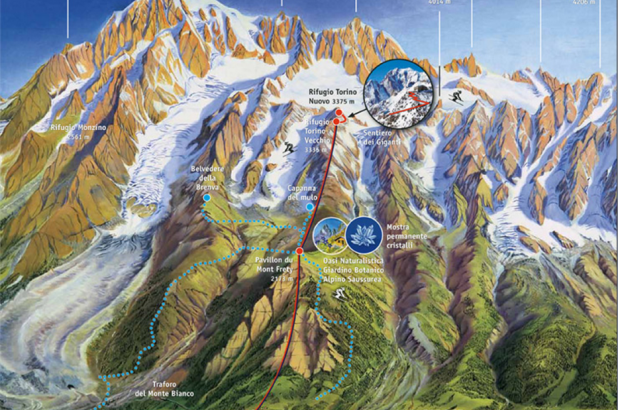 Imagen de la estación de esquí de Courmayer-Funivia Monte Bianco