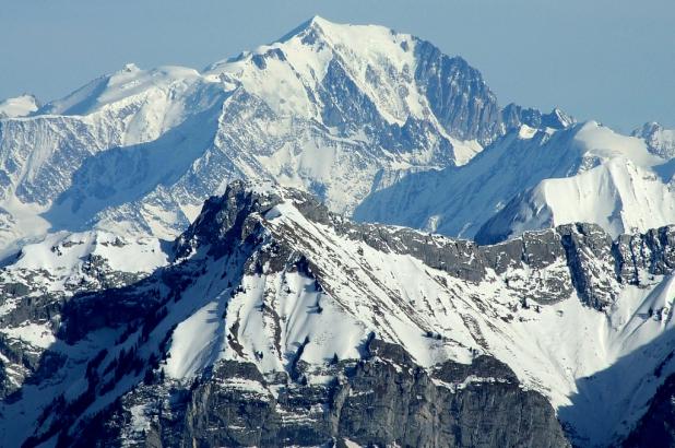 Vista del Mont Blanc desde Le Semnoz