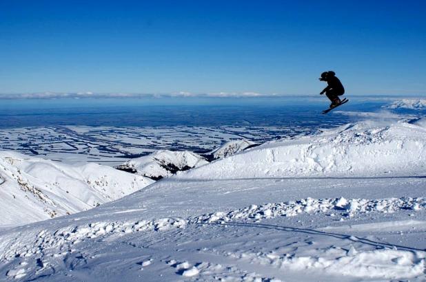 Así luce el Mt. Hutt este principio de temporada en Nueva Zelanda