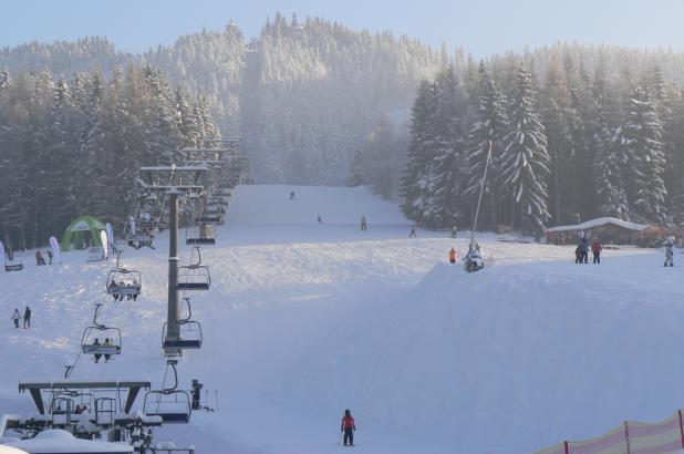 Tanvadský Špičák es la estación de esquí más grande de las montañas de Jizera.
