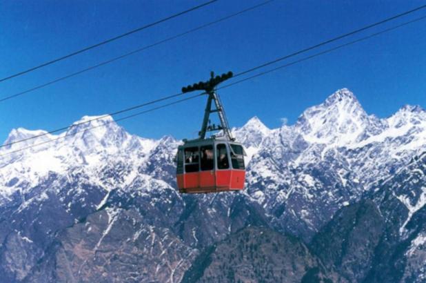 Teleférico de Auli en la India