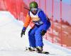 Podio de la barcelonesa Astrid Fina en la Copa del Mundo IPC 2019 de para-snowboard de La Molina