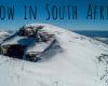 Espectacular vídeo dron de la mayor nevada en 10 años en Sudáfrica