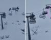 Colgados de un telesilla con vientos de más de 100 km/h en Cervinia: Momentos de miedo