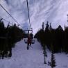 Subiendo en telesilla en Discovery Ski Area