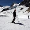 Preparado para bajar por la pista de esquí de La Jungfrau, imagen tomada por Lugares de Nieve el 22 de agosto del 2013